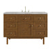 Laurent 48" Single Vanity, Honey Oak w/ 3 CM Victorian Silver Silestone Top