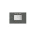 36" Single Top, 3 CM Parisien Bleu Silestone w/ Sink