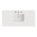 48" Single Top, 3 CM Eternal Jasmine Pearl Silestone w/ Sink