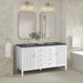 Myrrin 60" Double Vanity, Mid Century Walnut w/ 3 CM Parisien Bleu Silestone Top