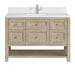 Breckenridge 48" Single Vanity, Smokey Celadon w/ 3 CM White Zeus Top