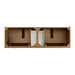 Laurent 72" Double Vanity, Light Natural Oak, w/ 3 CM Phantome Eclos Top