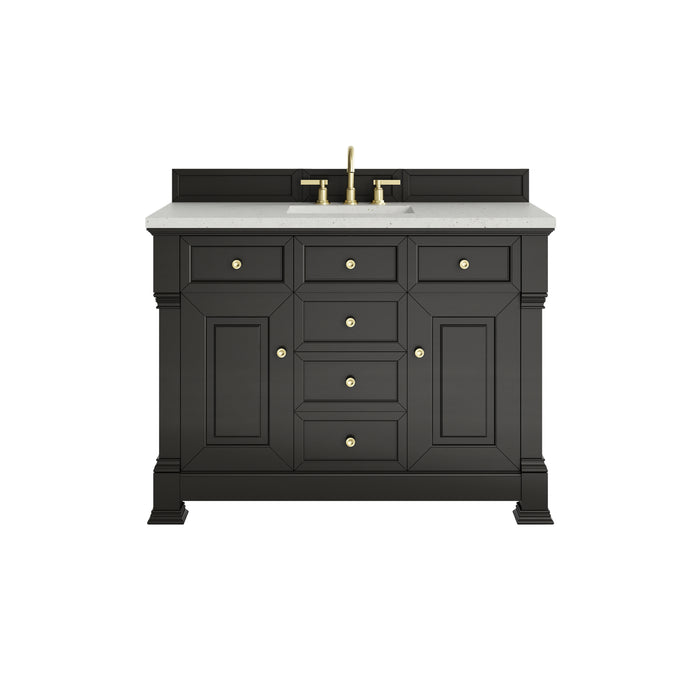 Brookfield 48" Single Vanity, Black Onyx w/ 3 CM Lime Delight Silestone Top