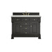 Brookfield 48" Single Vanity, Black Onyx w/ 3 CM Lime Delight Silestone Top