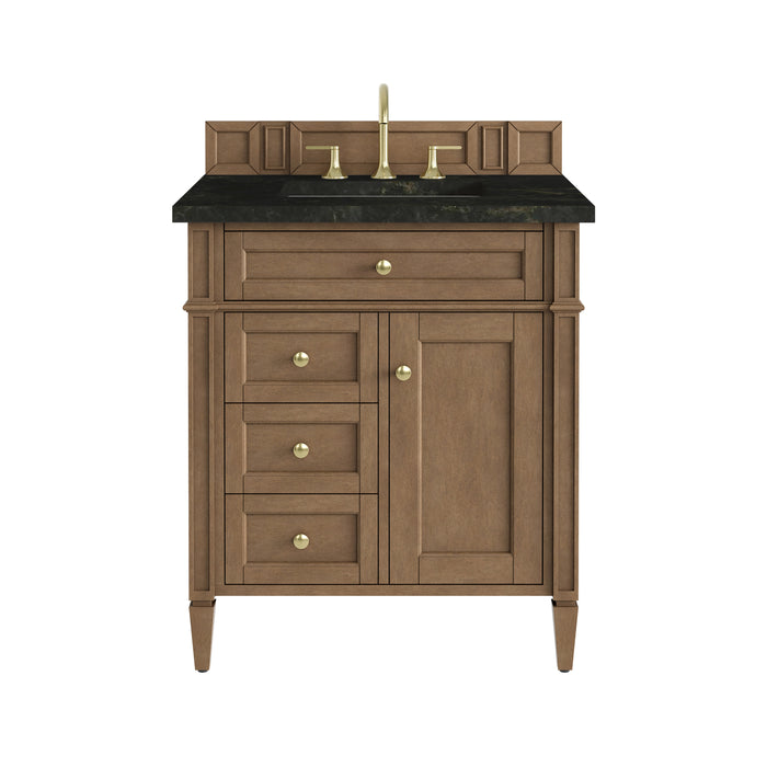 Brittany 30" Single Vanity, Pecan w/ 3 CM Phantome Eclos Top