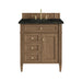 Brittany 30" Single Vanity, Pecan w/ 3 CM Phantome Eclos Top