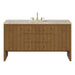 Hudson 60" Single Vanity, Honey Oak w/ 3 CM Tajnar Eclos Top