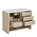 Marigot 48" Single Vanity, Sunwashed Oak w/ 3 CM Parisien Bleu Silestone Top w/ FreePower Wireless Charger