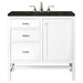 Addison 36" Single Vanity, Glossy White, w/ 3 CM Phantome Eclos Top