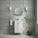 James Martin Chianti 20" Single Bathroom Vanity in Glossy White, shown in a bathroom setting