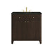 Gracyn 36" Single Vanity, Sable, w/ 3 CM Phantome Eclos Widespread Top