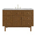 Laurent 48" Single Vanity, Honey Oak w/ 3 CM Carrara Marble Top
