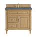 Lorelai 36" Single Vanity, Light Natural Oak w/ 3 CM Parisien Bleu Silestone Top