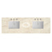 72" Double Top, 3CM Tajnar Eclos w/ Sink & FreePower Wireless Charger
