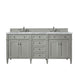Brittany 72" Double Vanity, Smokey Celadon, w/ 3 CM Tajnar Eclos Top