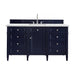 Brittany 60" Single Vanity, Urban Gray, w/ 3 CM Tajnar Eclos Top w/FreePower Wireless Charger