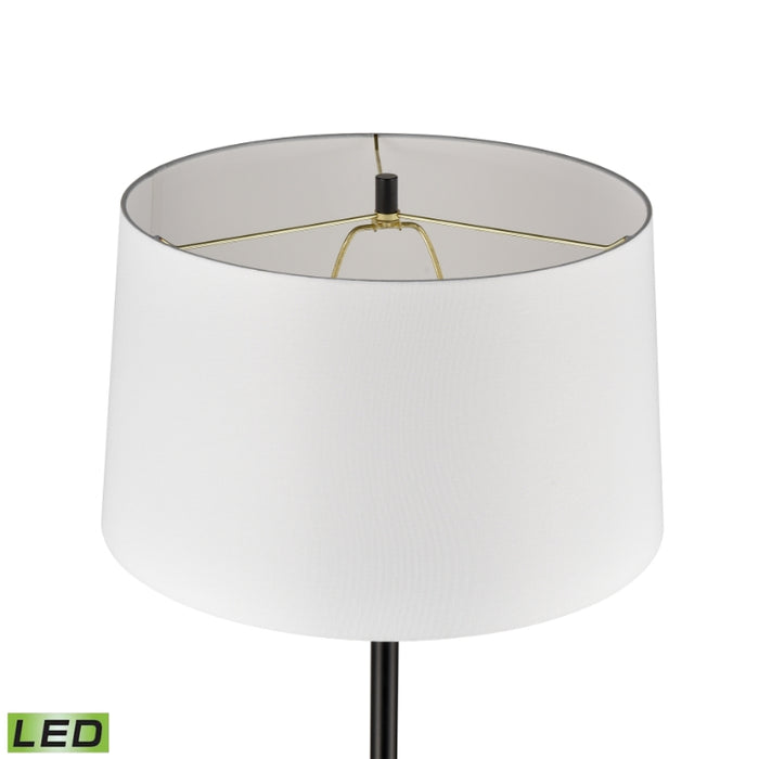 Elk Lighting Elk Abberwick Matte Black 1 Light Floor Lamp H0019-9556