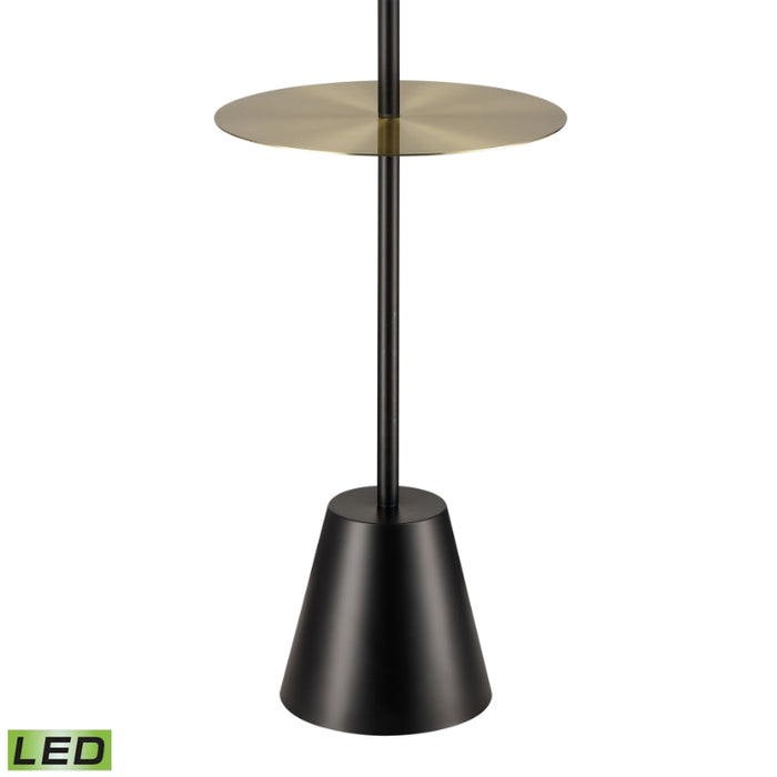 Elk Lighting Elk Abberwick Matte Black 1 Light Floor Lamp H0019-9556