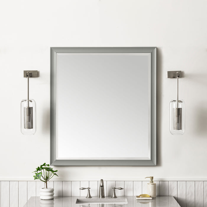 James Martin Glenbrooke 36" Mirror in Urban Gray, shown in a bathroom setting
