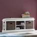 NovaSolo Halifax Bench & Basket Set White BE001