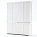 NovaSolo Halifax Library Hutch with Basket Set White BCA600