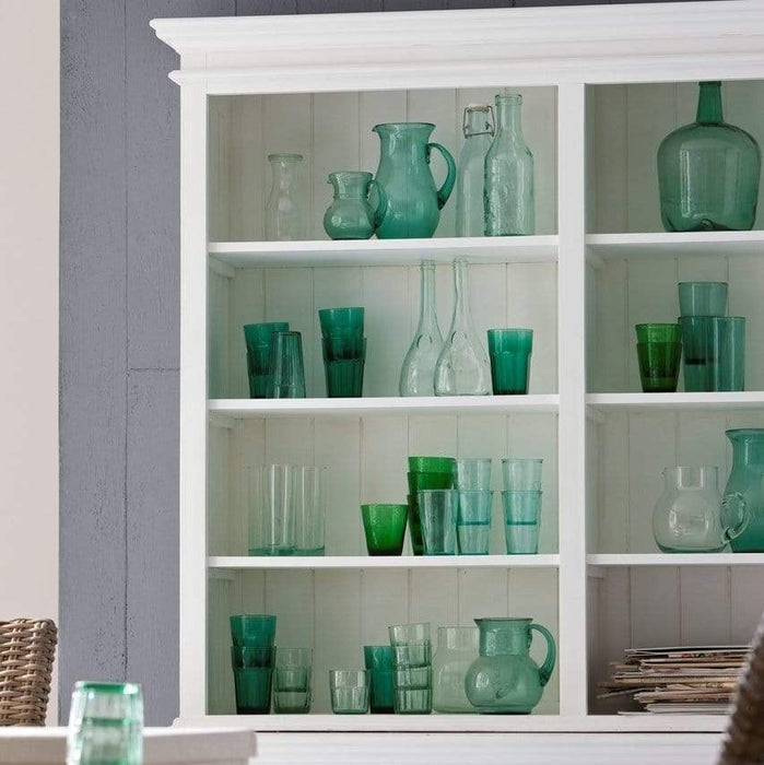 NovaSolo Halifax Hutch Bookcase Unit White BCA599