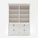 NovaSolo Halifax Hutch Bookcase Unit White BCA599