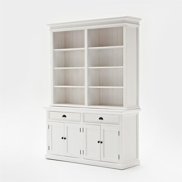 NovaSolo Halifax Hutch Bookcase Unit White BCA599