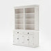 NovaSolo Halifax Hutch Bookcase Unit White BCA599