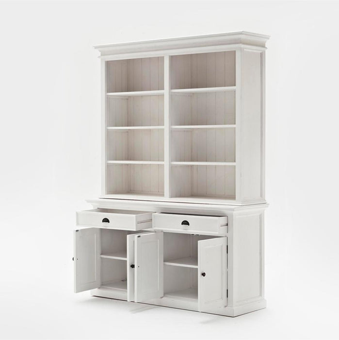 NovaSolo Halifax Hutch Bookcase Unit White BCA599