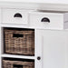 NovaSolo Halifax Buffet with 2 Baskets White B129