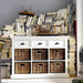 NovaSolo Halifax Buffet with 6 Baskets White B128