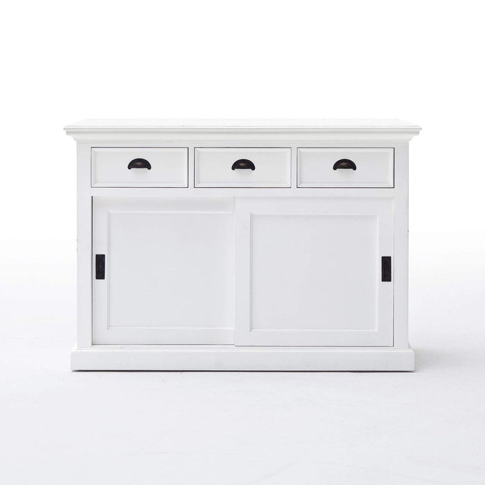 NovaSolo Halifax Buffet with Sliding Doors White B130