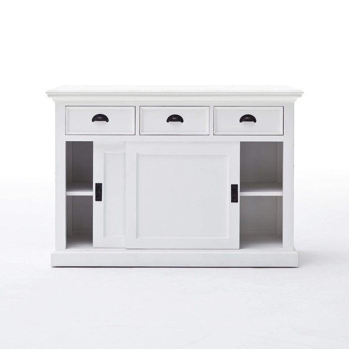 NovaSolo Halifax Buffet with Sliding Doors White B130