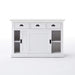 NovaSolo Halifax Buffet with Sliding Doors White B130