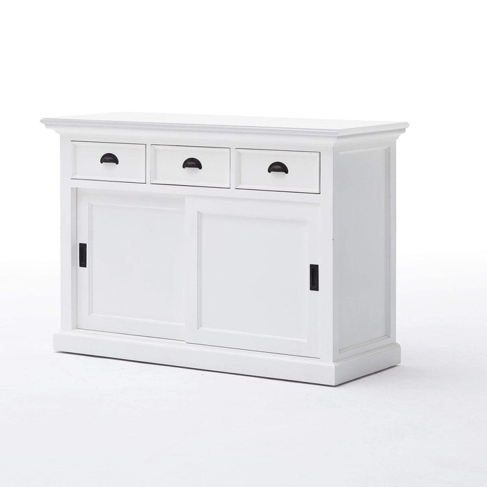 NovaSolo Halifax Buffet with Sliding Doors White B130