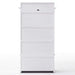 NovaSolo Halifax Entryway Coat Rack & Bench Unit White CA581