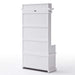 NovaSolo Halifax Entryway Coat Rack & Bench Unit White CA581