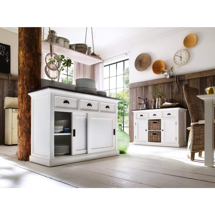 NovaSolo Halifax Contrast Buffet with Sliding Doors Two-tone B130CT