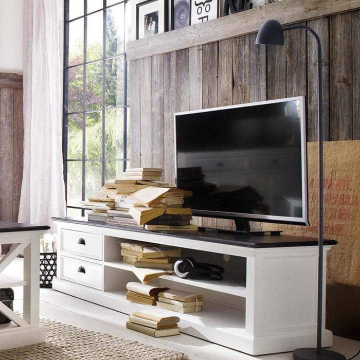NovaSolo Halifax Contrast Large Entertainment Center Two-tone CA592-180CT