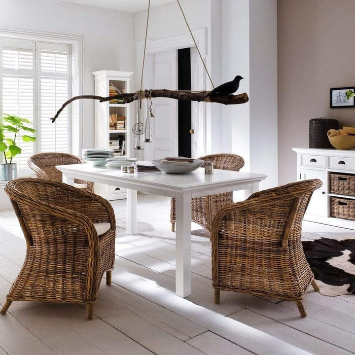 NovaSolo Halifax Dining Table 62" White T759-160
