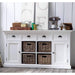 NovaSolo Halifax Buffet with 4 Baskets White B189