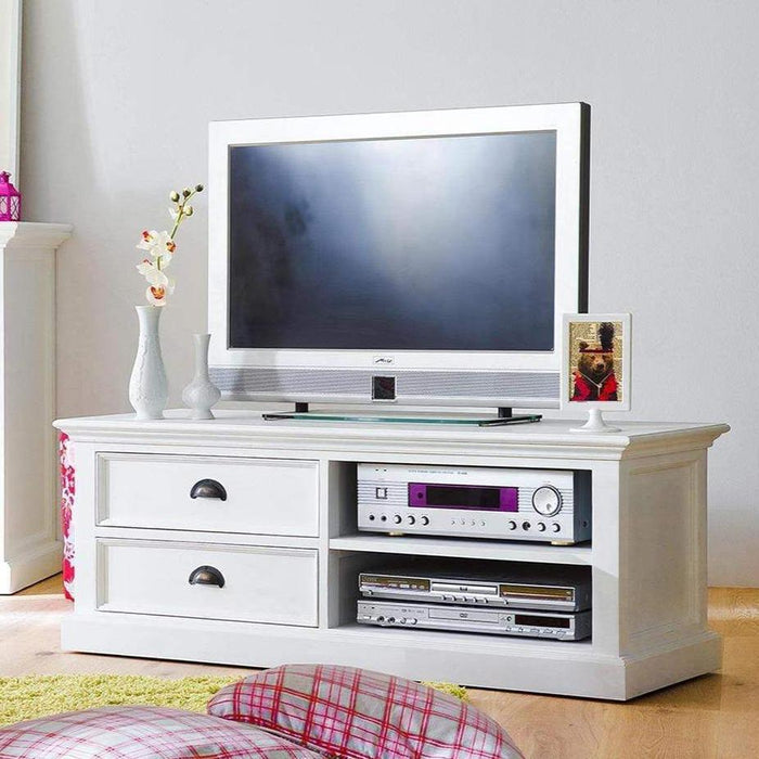 NovaSolo Halifax Medium Entertainment Center White CA592-120