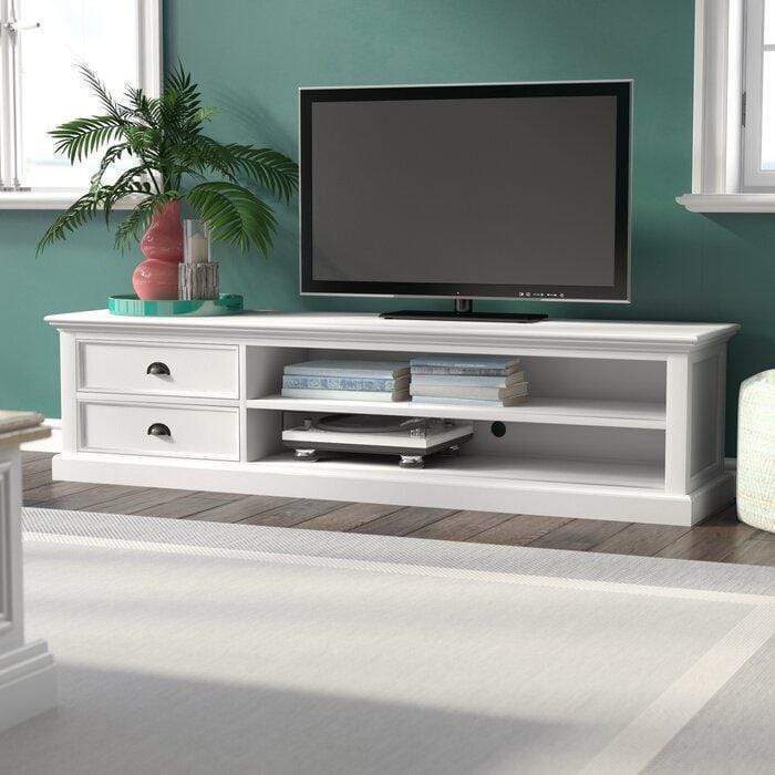 NovaSolo Halifax Large TV Stand Entertainment Center Two-tone CA592-180