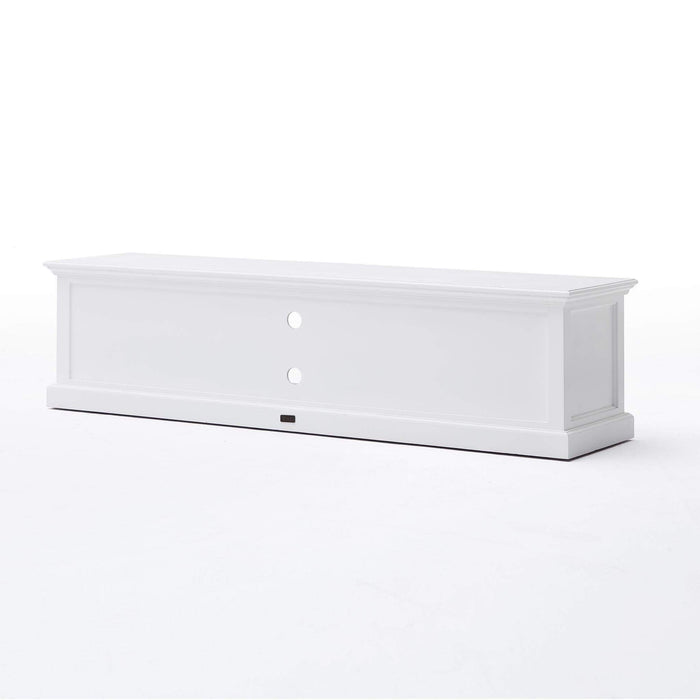 NovaSolo Halifax Large Entertainment Center with 4 Drawers White CA631