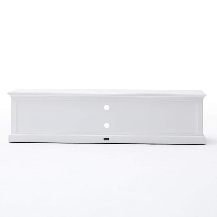 NovaSolo Halifax Large Entertainment Center with 4 Drawers White CA631