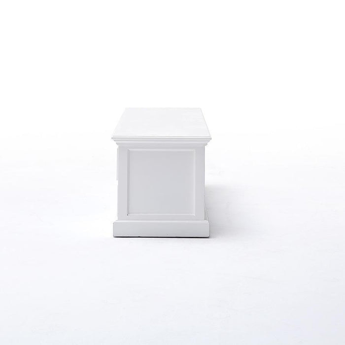 NovaSolo Halifax Large Entertainment Center with 4 Drawers White CA631
