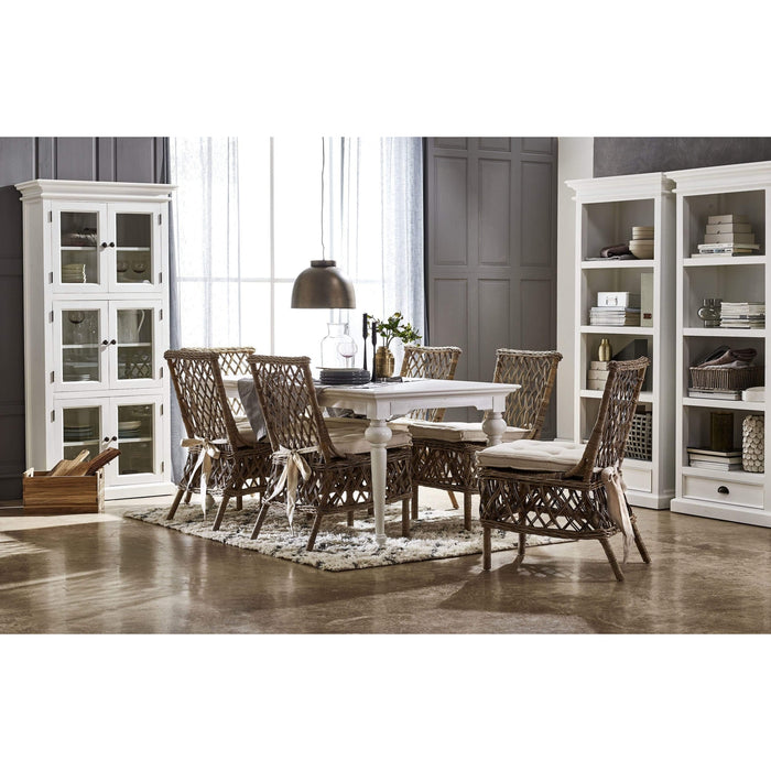 NovaSolo Halifax Bookcase with 1 Drawer White CA604