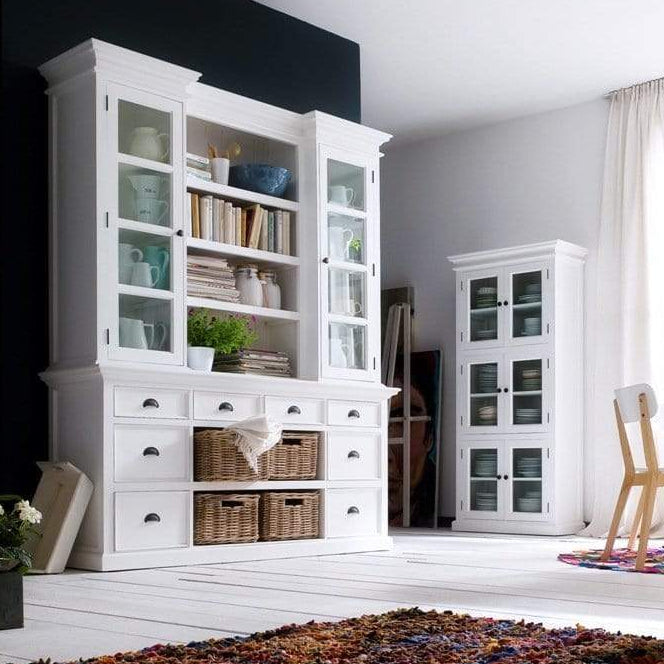 NovaSolo Halifax 3 Level Pantry Storage Cabinet White CA610