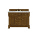 Brookfield 48" Single Vanity, Black Onyx w/ 3 CM Victorian Silver Silestone Top w/ FreePower Wireless Charger